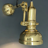 Vintage Flashlight Adjustable Gold LED Vanity Light Image - 6