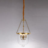 Vintage Glass Lantern Chandelier Adjustable Height Image - 12