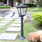 Vintage Glass Pagoda Garden Lamp Post Landscape Lighting Image - 2