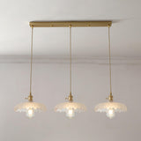 Vintage Glass Pendant Island Ceiling Lights Set Image - 13