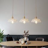 Vintage Glass Pendant Island Ceiling Lights Set Image - 2