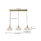 Vintage Glass Pendant Island Ceiling Lights Set Image - 23