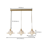 Vintage Glass Pendant Island Ceiling Lights Set Image - 28