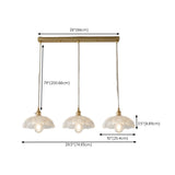 Vintage Glass Pendant Island Ceiling Lights Set Image - 29