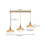 Vintage Glass Pendant Island Ceiling Lights Set Image - 33