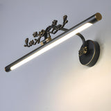 Vintage Gold Cylinder LED Bathroom Vanity Light Image - 12