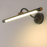 Vintage Gold Cylinder LED Bathroom Vanity Light Image - 16