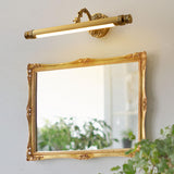 Vintage Gold Geometric LED Vanity Wall Light  Image - 2