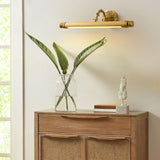 Vintage Gold Geometric LED Vanity Wall Light  Image - 4