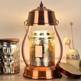 Vintage Handheld Cage Candle Warmer Metal Table Lamp Image - 8