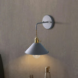 Vintage Industrial Cone Bedroom LED Wall Sconce Image - 3