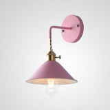 Vintage Industrial Cone Bedroom LED Wall Sconce Image - 7