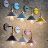 Vintage Industrial Cone Bedroom LED Wall Sconce Image - 8