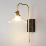 Vintage Industrial Glass Shade Wall Sconce Image - 11