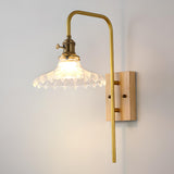 Vintage Industrial Glass Shade Wall Sconce Image - 8