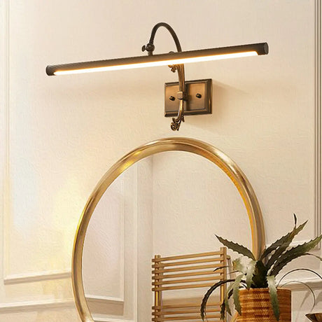 Vintage LED Bar Brass Metal Bathroom Vanity Light Image - 2