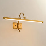 Vintage LED Bar Brass Metal Bathroom Vanity Light Image - 6