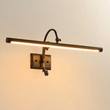 Vintage LED Bar Brass Metal Bathroom Vanity Light Image - 7