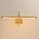 Vintage LED Bar Brass Metal Bathroom Vanity Light Image - 8