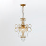 Vintage Luxury Glassy Crystal Branching Candle Chandelier Image - 3