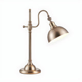 Vintage Luxury Golden Bell Bronze Bedside Table Lamp Image - 6