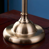 Vintage Luxury Golden Bell Bronze Bedside Table Lamp Image - 9