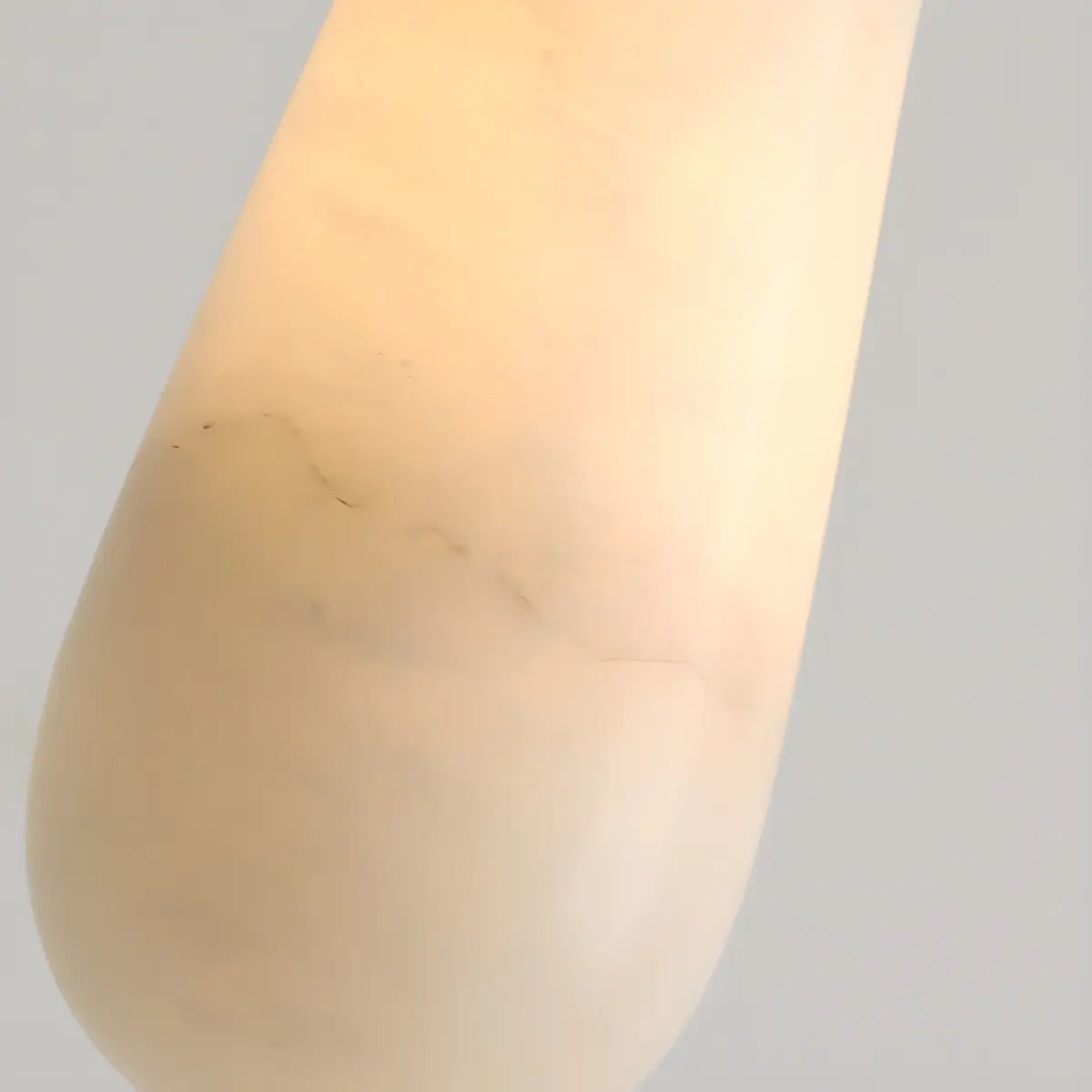 Vintage Teardrop Brass Alabaster Living Room Pendant Light Image - 11