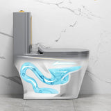 Vortex One-Piece Super Vortex Siphon Flush Ceramic Toilet Image - 8