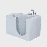 Walk-in Rectangle Acrylic White Compact Soaking Bathtub Image - 8