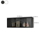 Wall-Mount Kitchen Glass Storage China Cabinets White Image - 21