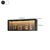 Wall-Mount Kitchen Glass Storage China Cabinets White Image - 22