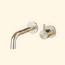 Wall-Mounted Curved Copper Nickel Aerator Included Faucet Image - 3