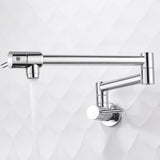 Wall Mounted Rust Resistant Copper Pot Filler Faucet Image - 3