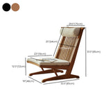 Walnut Dependent Foot Ash Wood Cotton Compact Recliner #size