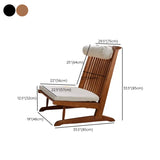 Walnut Dependent Foot Ash Wood Cotton Compact Recliner Image - 11