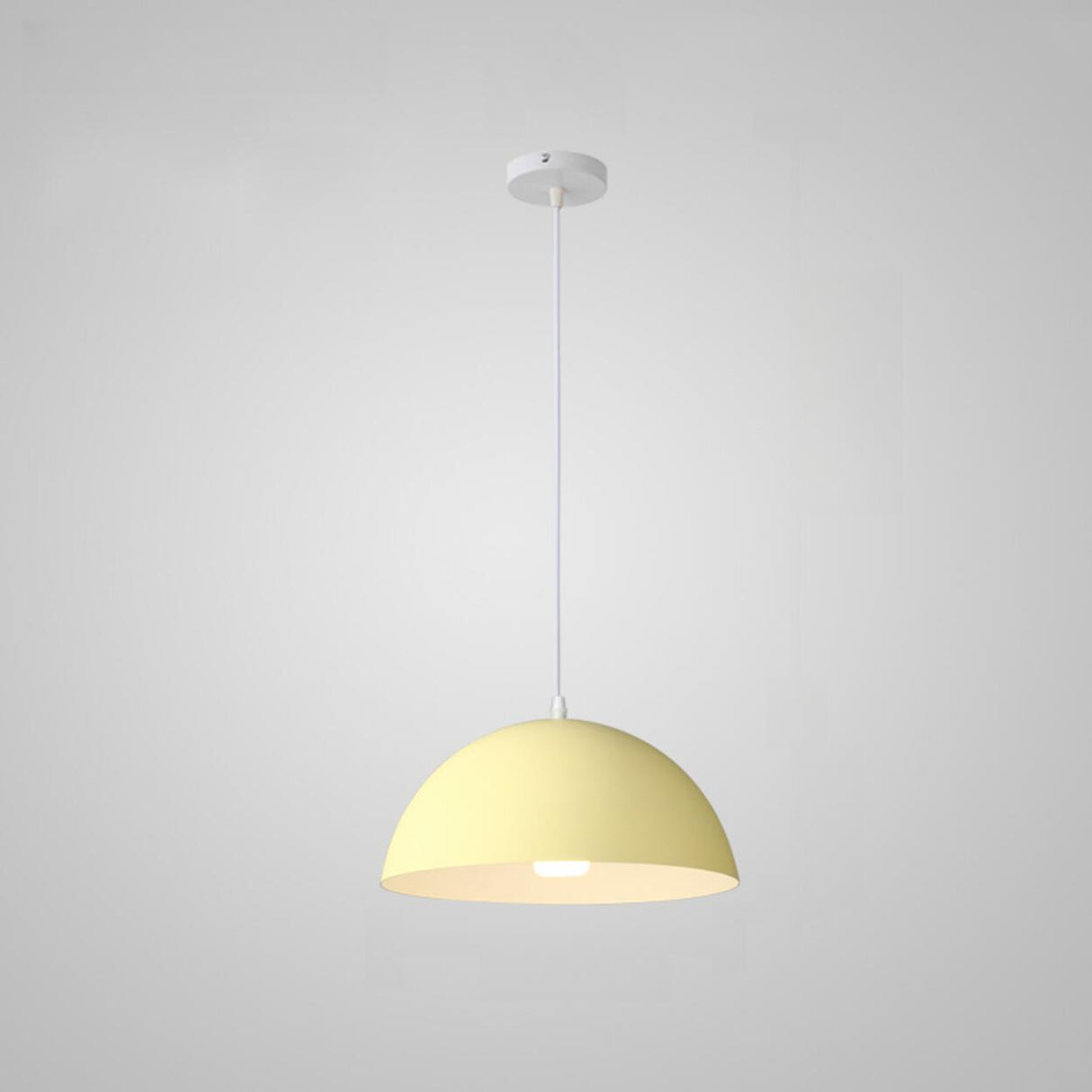 Warehouse Multi Color Aluminum Dome Modern Pendant Light Image - 18