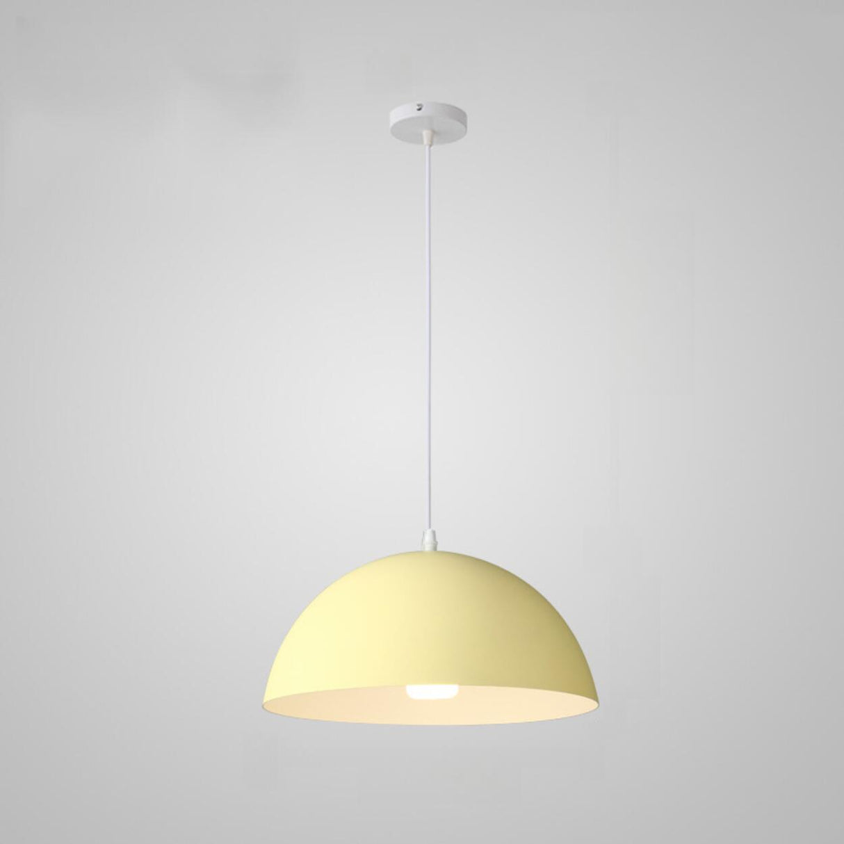 Warehouse Multi Color Aluminum Dome Modern Pendant Light Image - 19