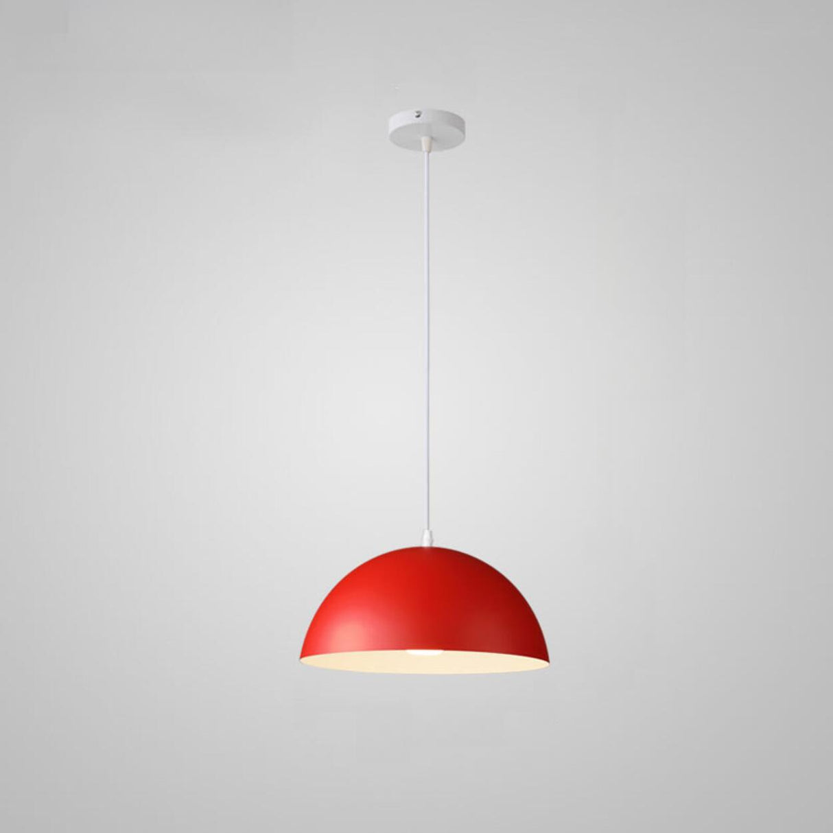 Warehouse Multi Color Aluminum Dome Modern Pendant Light Image - 20