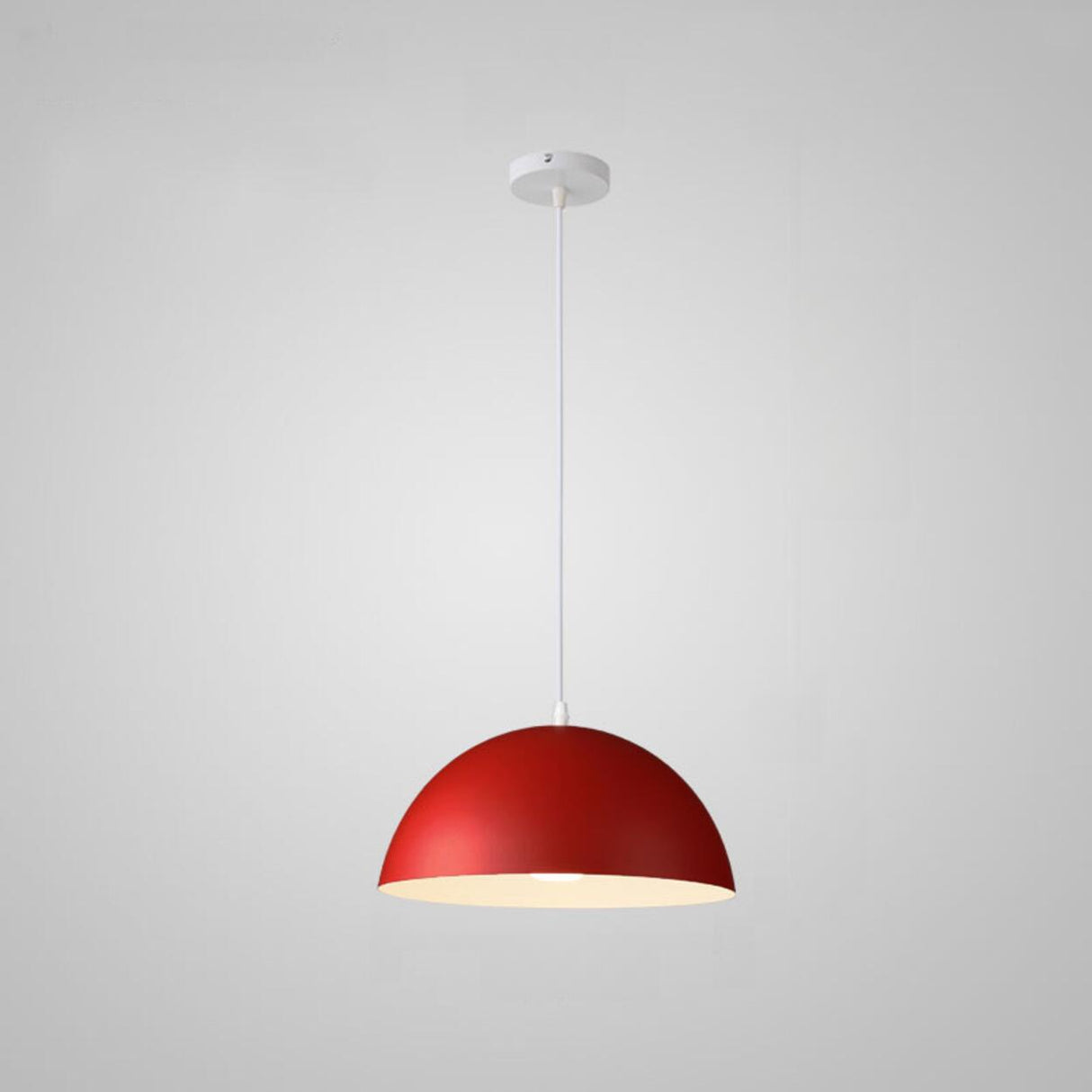 Warehouse Multi Color Aluminum Dome Modern Pendant Light Image - 21