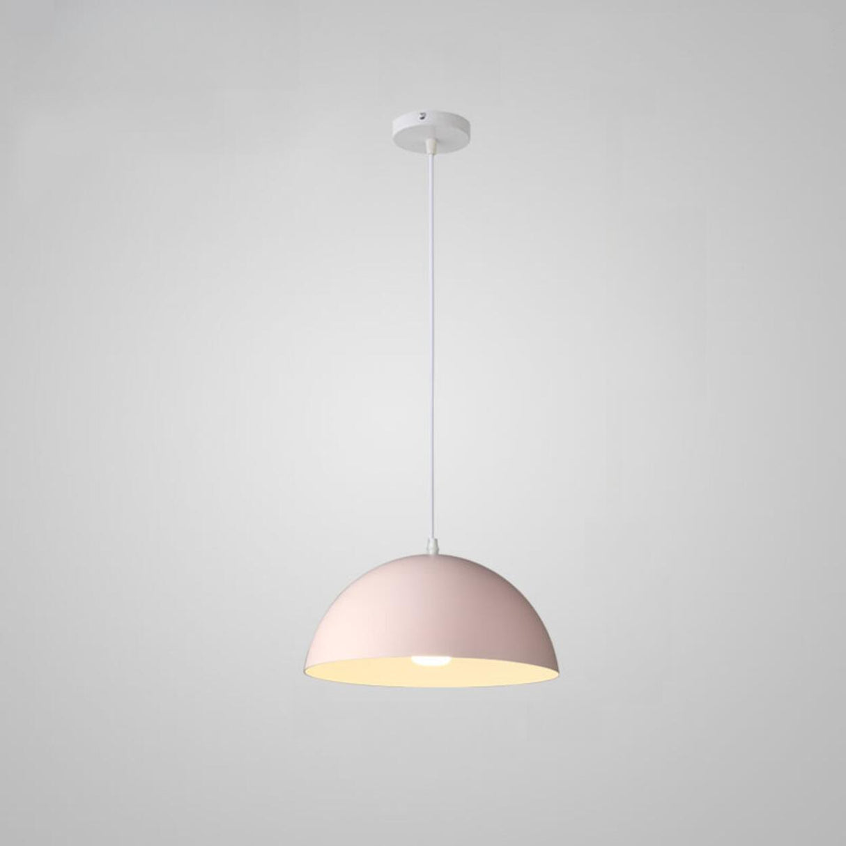 Warehouse Multi Color Aluminum Dome Modern Pendant Light Image - 26