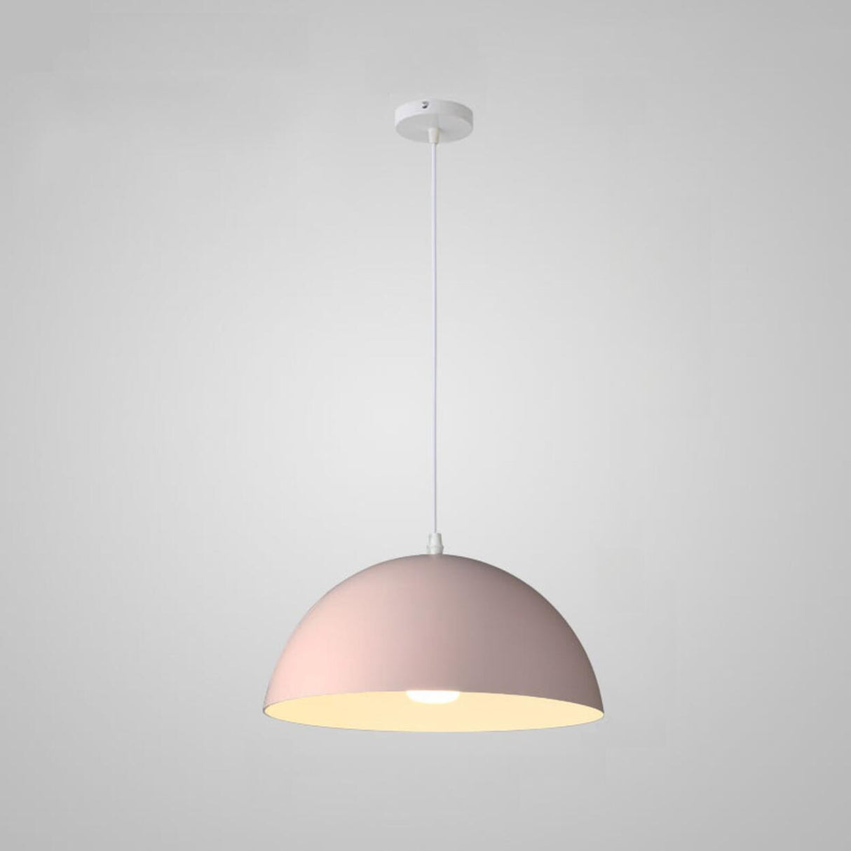 Warehouse Multi Color Aluminum Dome Modern Pendant Light Image - 28