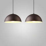 Warehouse Multi Color Aluminum Dome Modern Pendant Light Image - 30