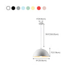 Warehouse Multi Color Aluminum Dome Modern Pendant Light Image - 37