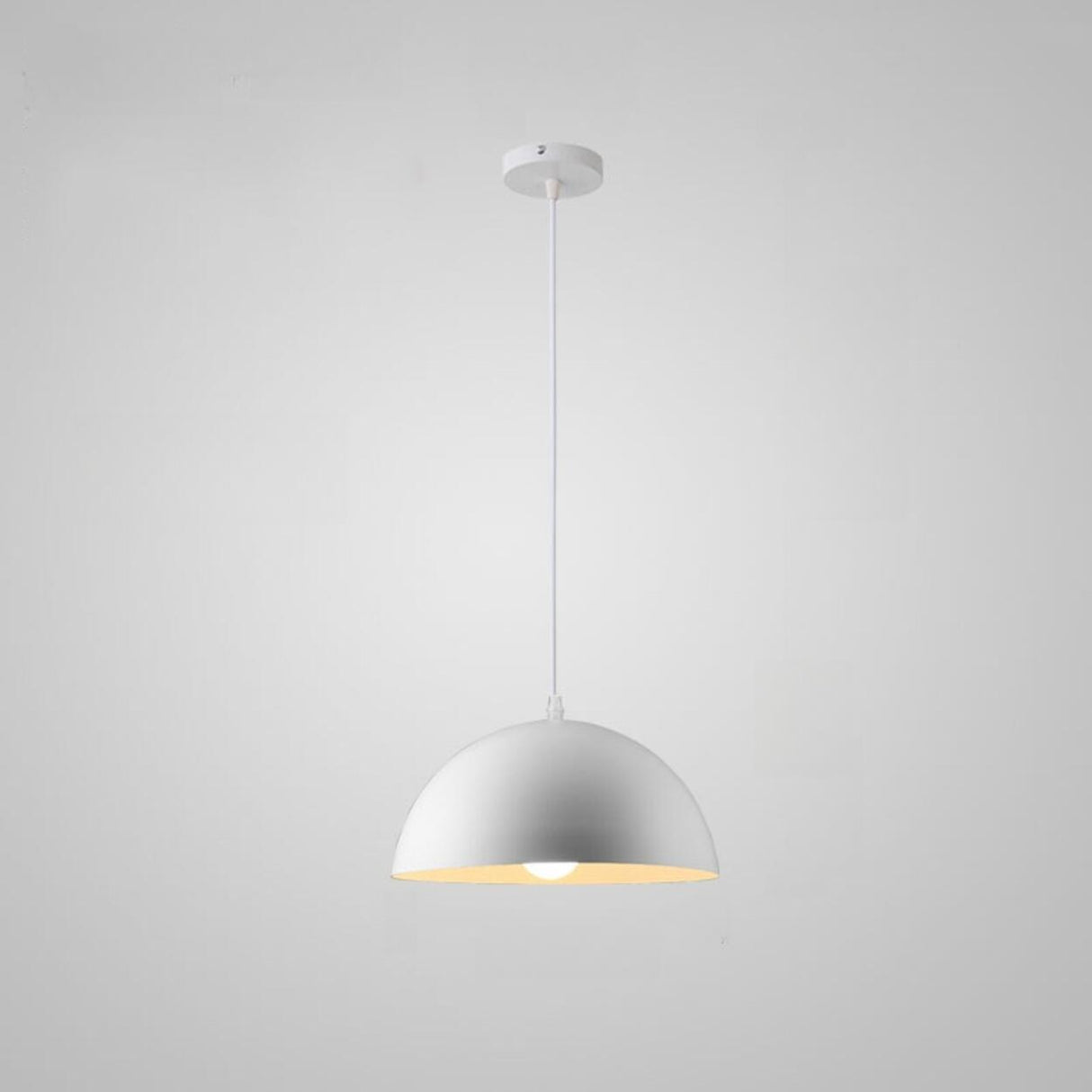 Warehouse Multi Color Aluminum Dome Modern Pendant Light Image - 5