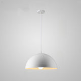 Warehouse Multi Color Aluminum Dome Modern Pendant Light Image - 7