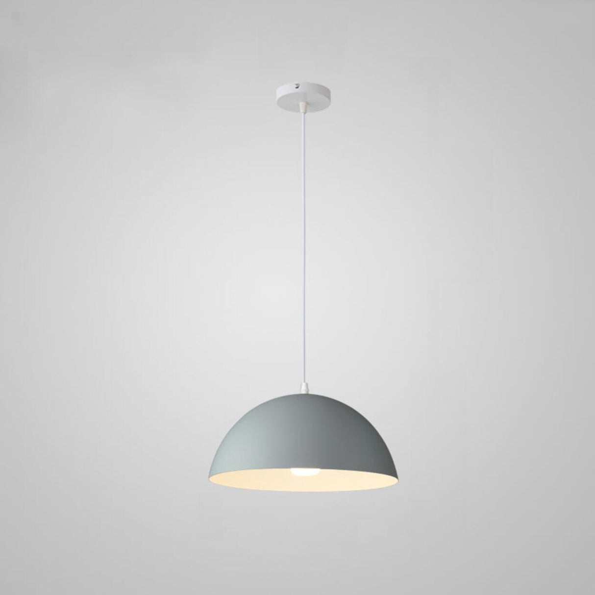 Warehouse Multi Color Aluminum Dome Modern Pendant Light Image - 9