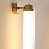 Warm Glow White Cylindrical Wall Vanity Light Image - 8