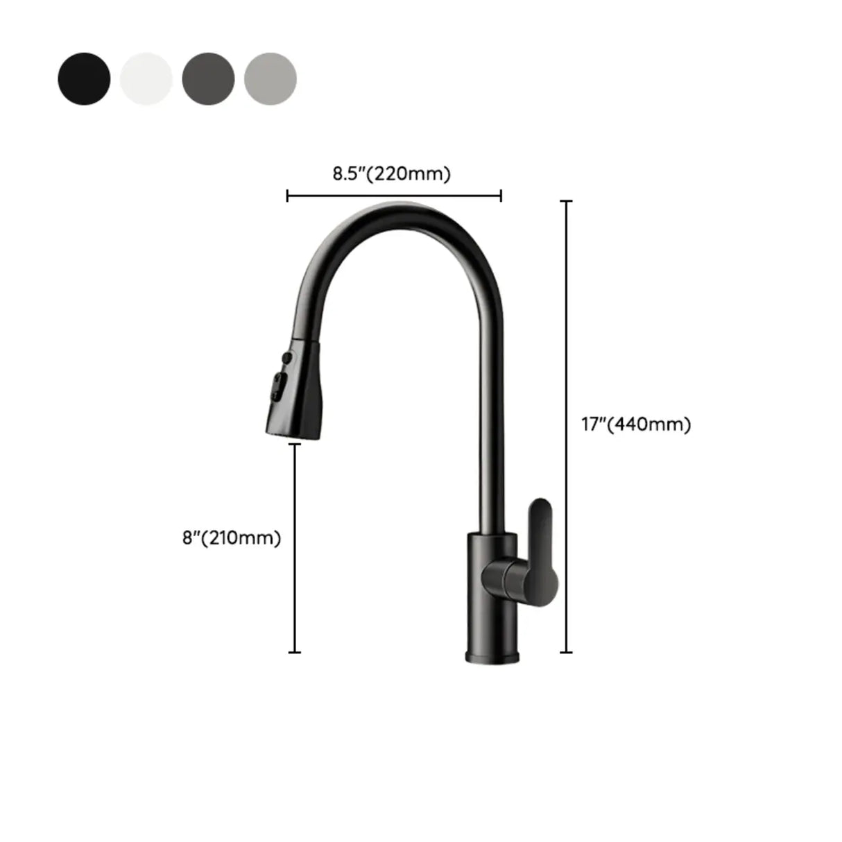 Water Filtration Swivel Spout Kitchen Faucet with Spray 