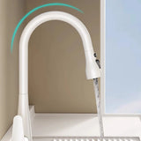 Water Filtration Swivel Spout Kitchen Faucet with Spray Image - 4