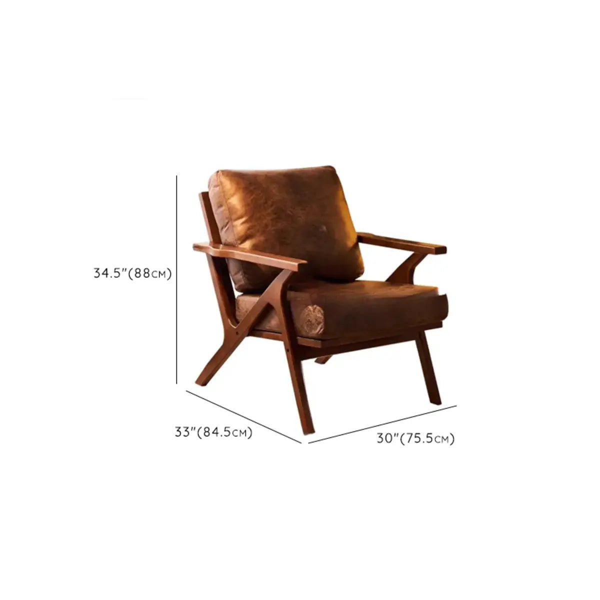 Water Resistant Hot-Stamping Cloth Loose Back Arm Chair 